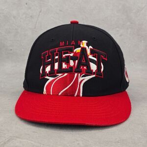 Miami Heat‎ Script Logo Hat Hardwood Classics Basketball Snapback Cap 47 Brand
